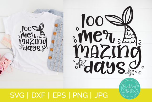 100 Days of School SVG - 100 Mermazing D Review for Crafters