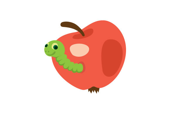 Apple and Worm Emoji: A Creative Design Asset for School Amp Crafts