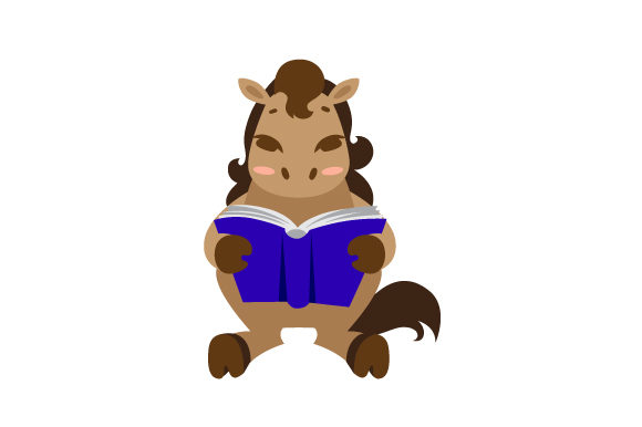 Horse Reading Book – A Versatile Crafts Asset for School Amp Branding