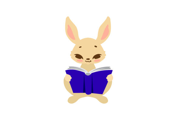 Rabbit Reading Book – A Versatile SVG Graphic for School Amp Crafts