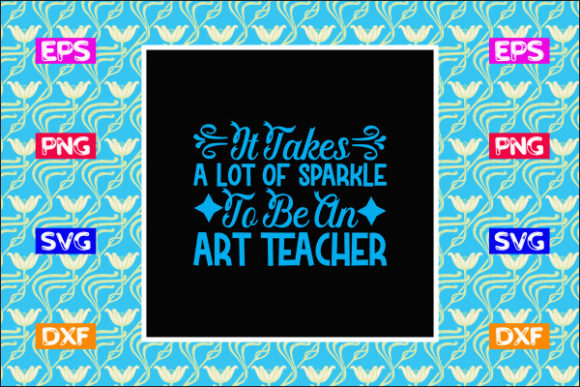 Teacher SVG Design: A Sparkling Graphic Asset for Crafts and Local Branding
